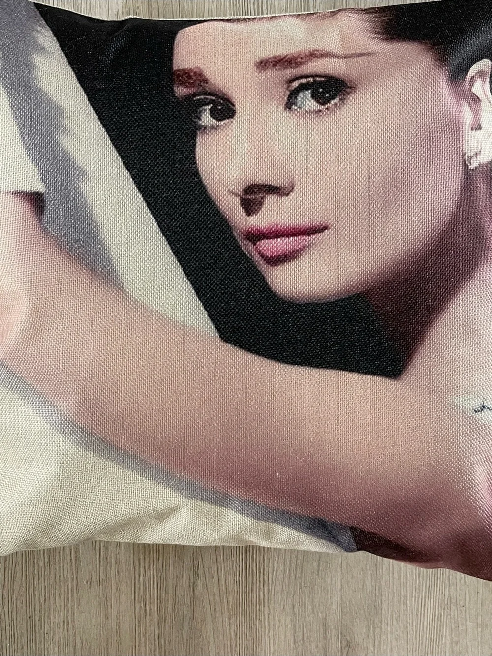(2)Decorative Portrait Accent Pillows - Pink & Black
